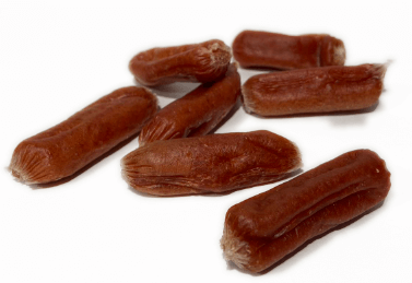 Saucisses de bœuf gastronomiques pour chiens