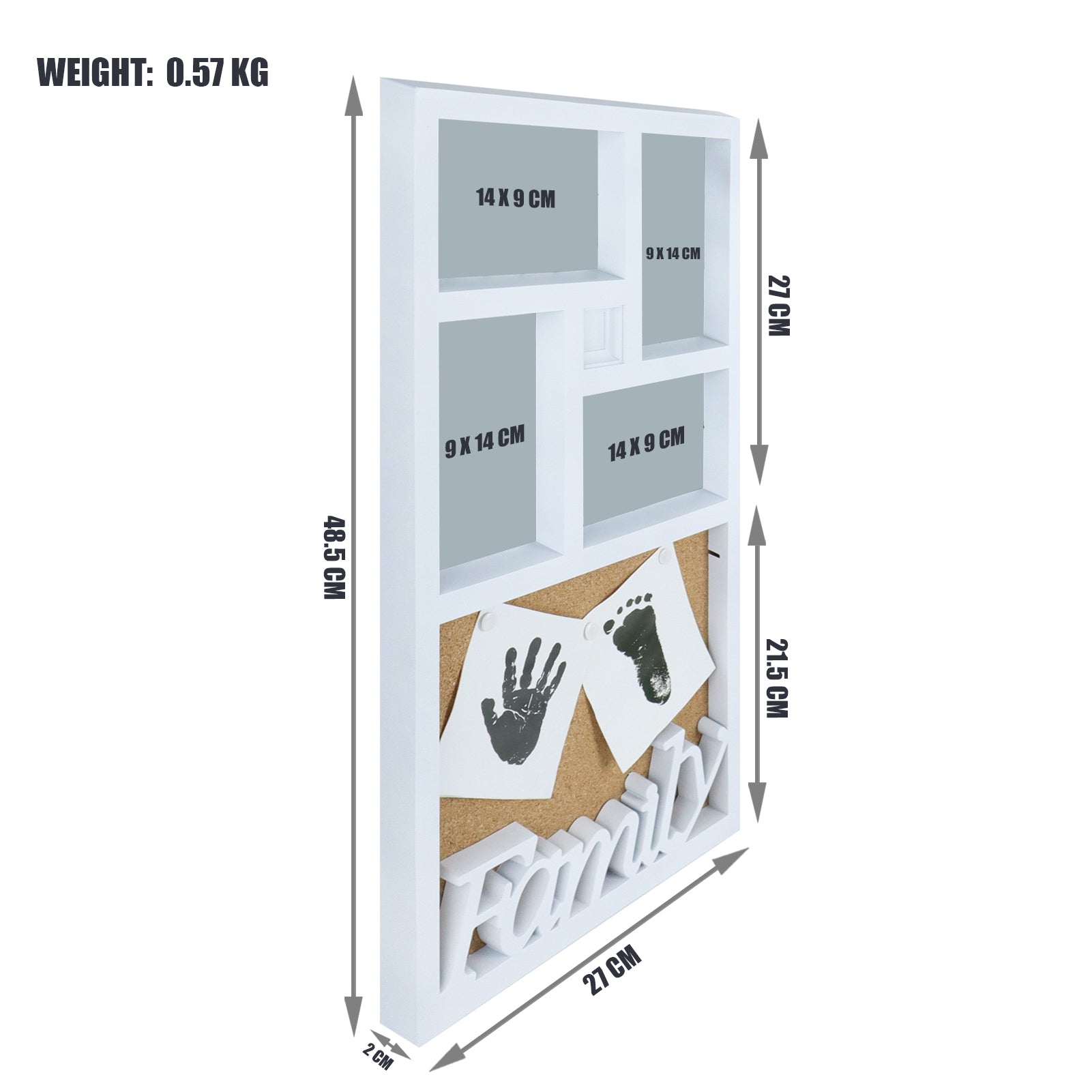 Cornice Portafoto Multipla da Parete, Porta Foto da Appendere in Plast –  KasaStar